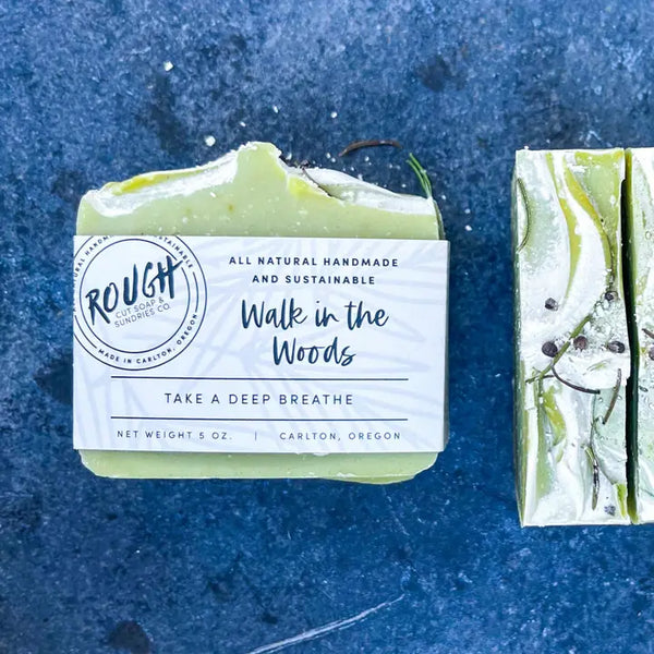 Handmade Rough Cut Soap Bars - Earthy + Bold Scents - Walk in the Woods - Rough Cut Soaps & Sundries - Wild Lark