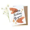 "Happy Birthday Gorgeous"- Retro Card -  - Sketchy Notions - Wild Lark