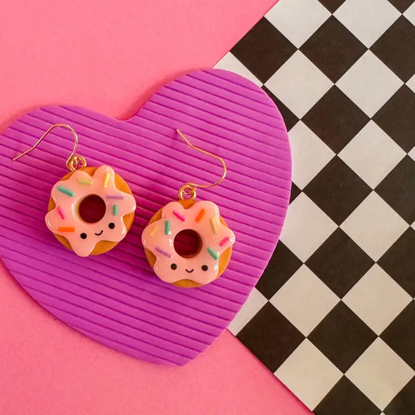 Debbie Donut Clay Earrings