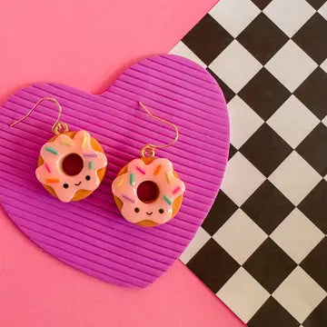 Debbie Donut Clay Earrings