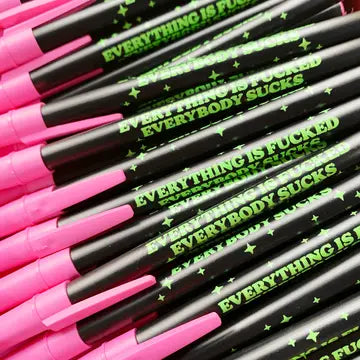 Krystan Saint Cat Ballpoint Pens - Everything is Fucked - Krystan Saint Cat - Wild Lark