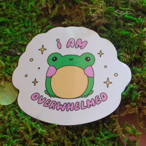 I Am Overwhelmed Sticker - - Jollie Ollie Designs - Wild Lark