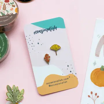 Occasionalish Enamel Pins - Autumn Leaves Mini - Occasionalish - Wild Lark