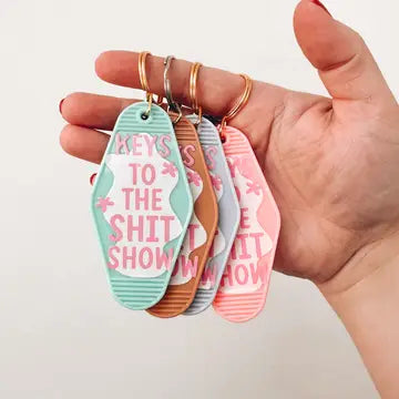 Powered by Daises Keychains - Keys to the Shit Show-Mint - Powered by Daisies - Wild Lark