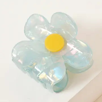 Hana Daisy Flower Hair Claw Clip - Mint - Hana - Wild Lark