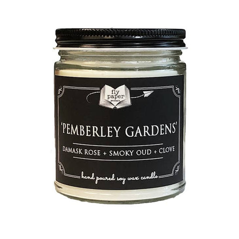 Literacy Candles 9oz - Pemberley Gardens - Fly Paper Products - Wild Lark
