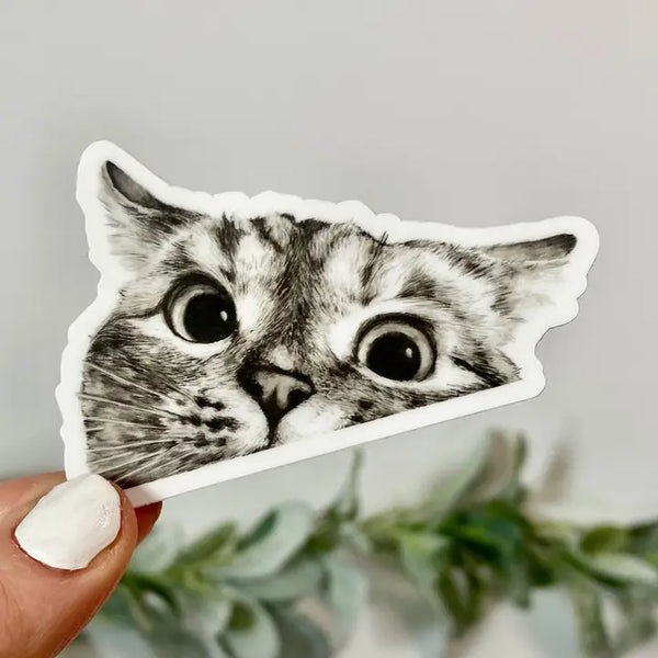 Stickers by Big Moods - Peeking Cat - Big Moods - Wild Lark