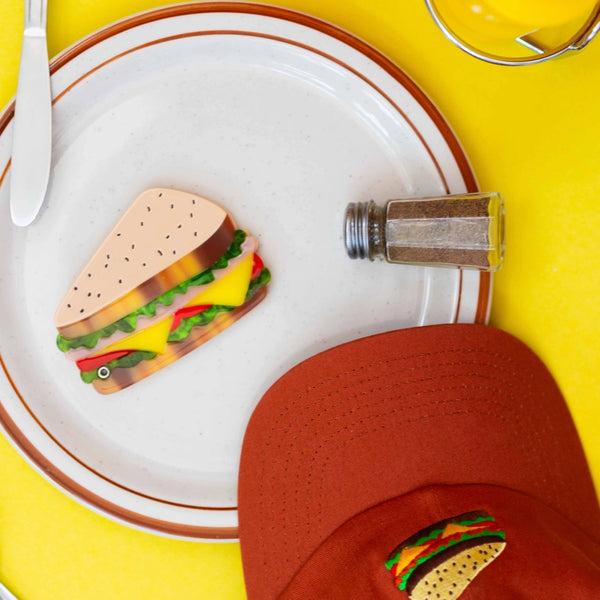 Deli Sandwich Compact Mirror DUPLICATE - - Jenny Lemons - Wild Lark