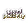Spread Positivity Lettering Sticker -  - Big Moods - Wild Lark