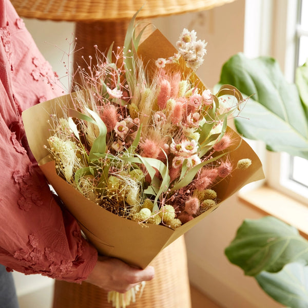 Dried Flowers - Classic Bouquet - Blush - - Wildflowers by Floriette - Wild Lark