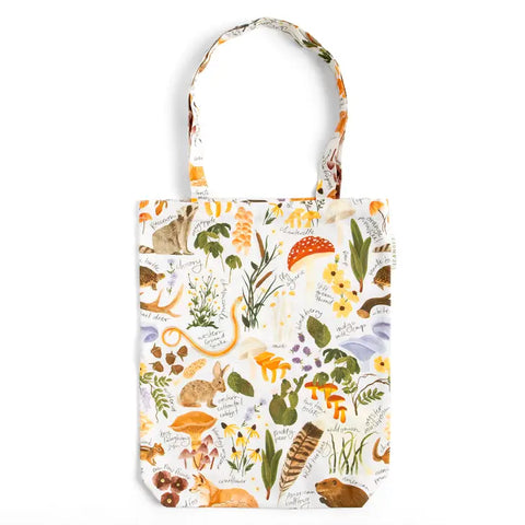 Flora & Fauna Tote -  - 1canoe2 | One Canoe Two Paper Co. - Wild Lark