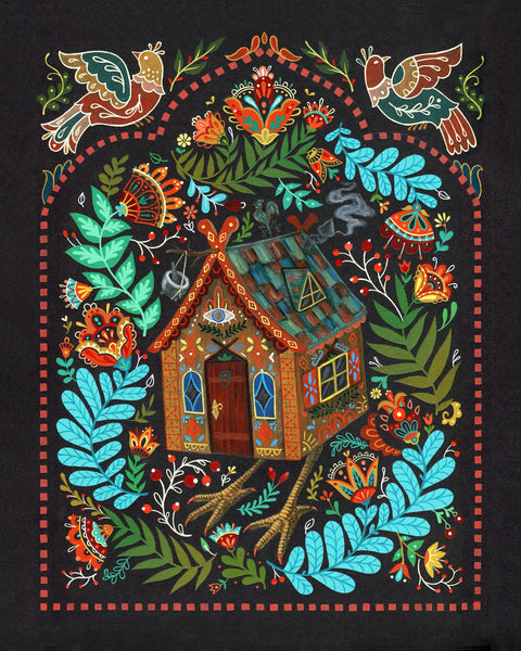 Baba Yaga Print - - Mheld Illustration - Wild Lark