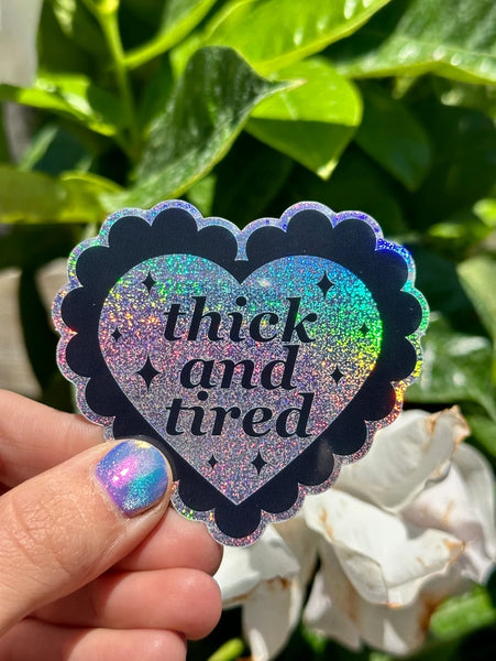Stickers - Thick and Tired - ShlemonArt - Wild Lark