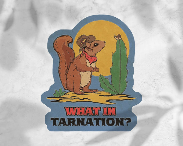 Stickers - Squirrel Cowboy: What in Tarnation? Sticker - Cluster Funk Studio - Wild Lark