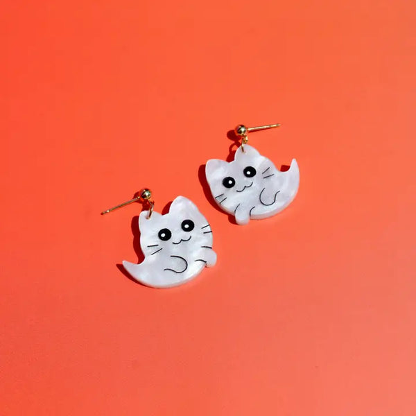Earrings by Not Picasso - Ghost Kitty - Not Picasso - Wild Lark