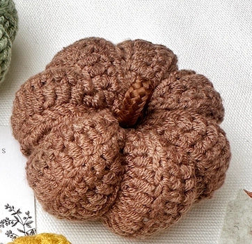 Sale!Handmade Crochet Pumpkins - Sale!Brown Mini (3") - Quince Fables - Wild Lark