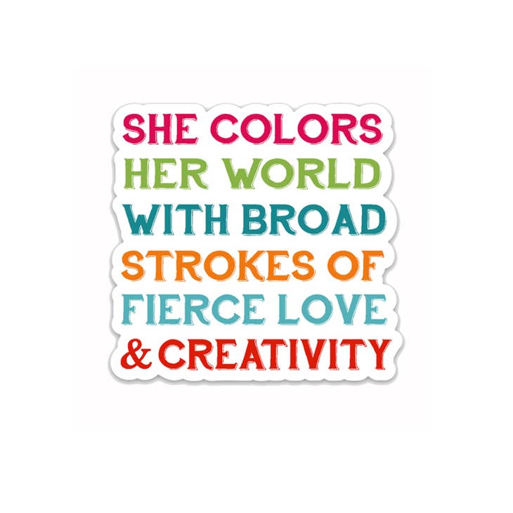Fly Paper Production Vinyl Stickers - Fierce Love and Creativity Inspirational - Fly Paper Products - Wild Lark