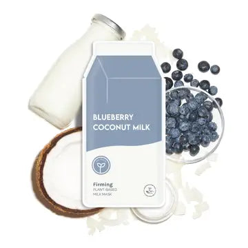 Hydrating Plant-Based Milk Sheet Mask - Blueberry Coconut - ESW Beauty - Wild Lark