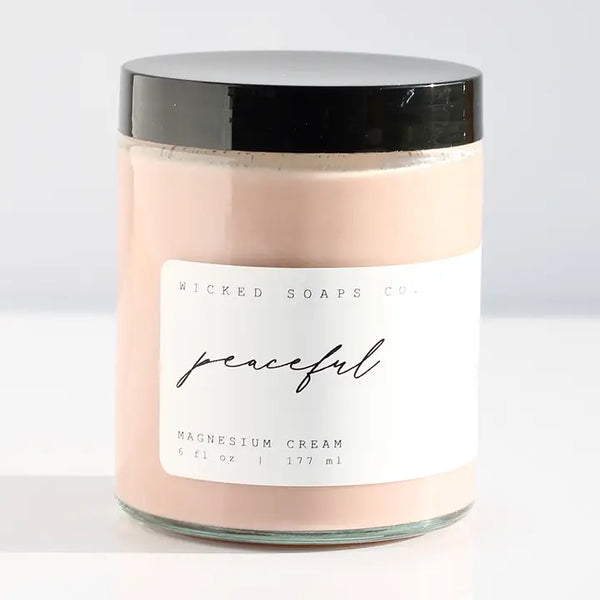 Peaceful Magnesium Cream - - Wicked Soaps Co. - Wild Lark