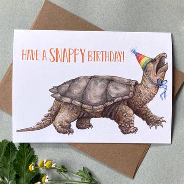 Lucinda Rowe Art Cards - Have a Snappy Birthday - Lucinda Rowe Art - Wild Lark