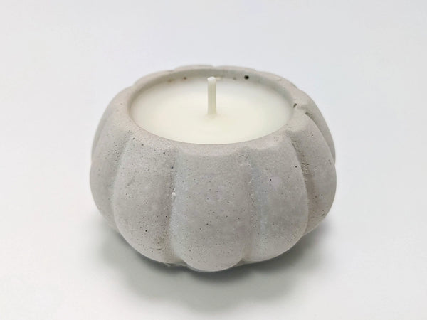 Sale!Halloween Pumpkin Candle - Mini Concrete Fall Tea Light - - The Plant Supply - Wild Lark