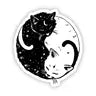 Yin and Yang cat sticker3.5 -  - Big Moods - Wild Lark
