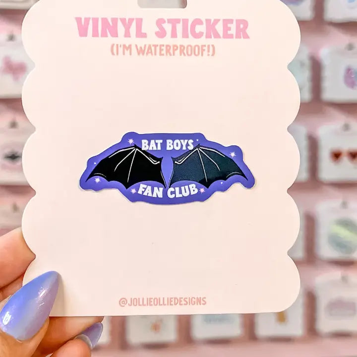 Bat Boys Fan Club Sticker - - Jollie Ollie Designs - Wild Lark
