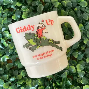 "Giddy Up" Vintage Diner Mug - - Cheerware - Wild Lark