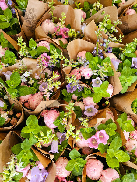 Market Wrap Bouquet Local Flowers - - Wild Lark - Wild Lark