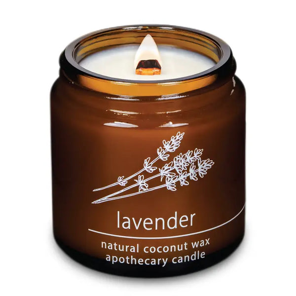 Apothecary Candle- 4 oz - Lavender Candle - Hemlock Park - Wild Lark