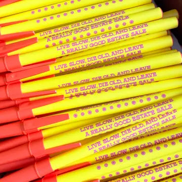 Krystan Saint Cat Ballpoint Pens - Live Slow Die Old - Krystan Saint Cat - Wild Lark
