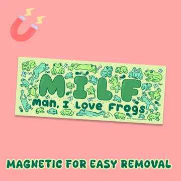 Turtle's Soup Car Decal - Man I Love Frogs Magnet - Wild Lark - Wild Lark