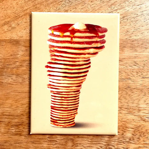 Vermont Shaped Pancake Stack Magnet - - colossal sanders - Wild Lark