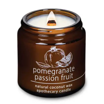 Apothecary Candle- 4 oz - Pomegranate Passion Fruit Candle - Hemlock Park - Wild Lark
