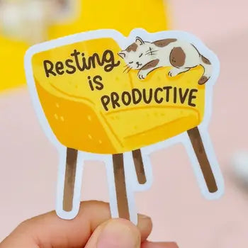 Occasionalish Stickers - Resting is Productive - Occasionalish - Wild Lark
