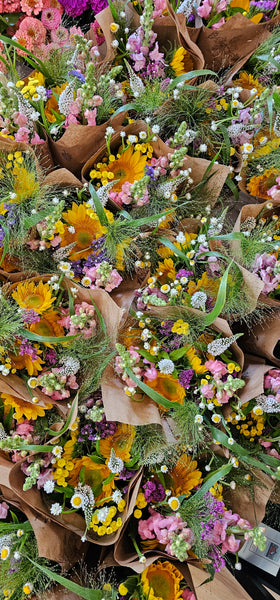 Market Wrap Bouquet Local Flowers - - Wild Lark - Wild Lark