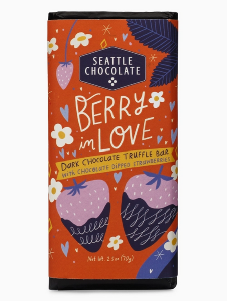 Valentine's Day Chocolates (9 options) - Berry In Love Truffle Bar (Seattle Chocolate) - Wild Lark - Wild Lark