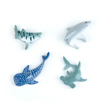 Magnet set of 4 by Three by Three Seattle - Sharks - Three by Three Seattle - Wild Lark