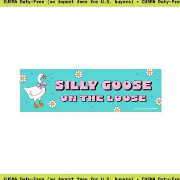 Bumper Stickers - Silly Goose on the Loose - Party Mountain Paper co. - Wild Lark
