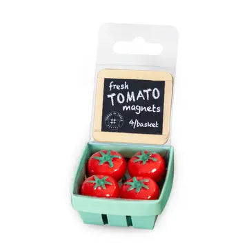 Magnet set of 4 by Three by Three Seattle - Tomato - Fun Packaging - Three by Three Seattle - Wild Lark