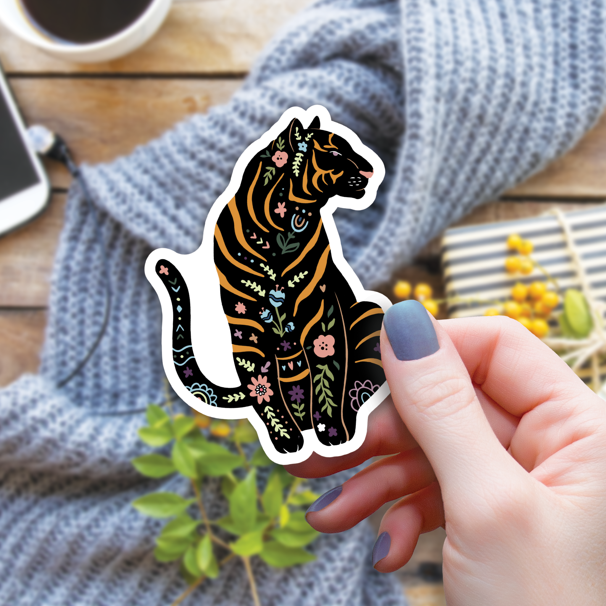 Floral Magic Stickers - Wildly Enough - Tiger - Wildly Enough - Wild Lark