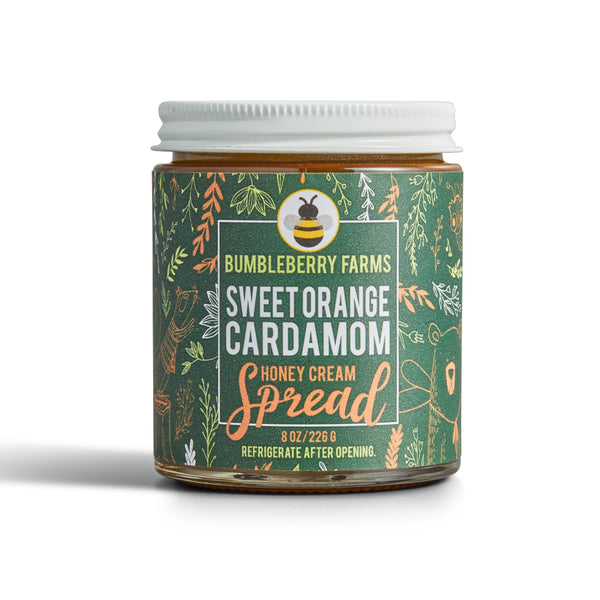 Honey Cream Spread - Sweet Orange Cardamom - Bumbleberry Farms - Wild Lark