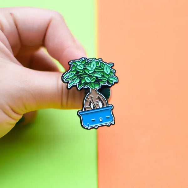 Plant Buddy Pin - Ficus Ginseng - Home by Faith - Wild Lark