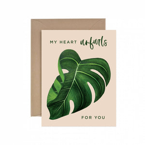 My Heart Unfurls For You Card -  - Paper Anchor Co. - Wild Lark