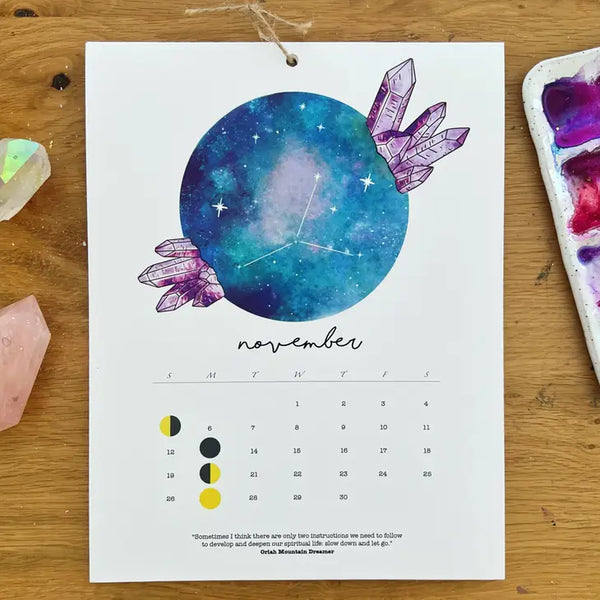 Sale! 2023 Moon Phase Calendar -  - Jess Weymouth - Wild Lark