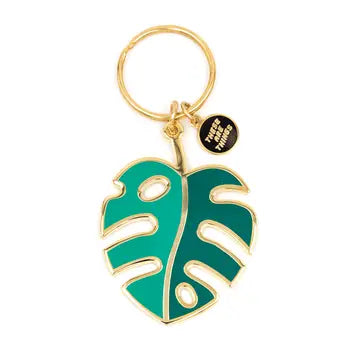 Monstera Leaf Enamel Keychain -  - These Are Things - Wild Lark