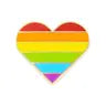 Enamel Pins - Rainbow Pride Heart - These Are Things - Wild Lark