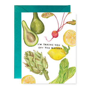 "I'm Taking You Off The Market" Vegetable Card -  - Lana's Shop - Wild Lark