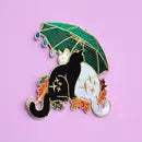 Glitter Punk Iron On Patches - Umbrella Cats Embroidered Patch - Glitter Punk - Wild Lark