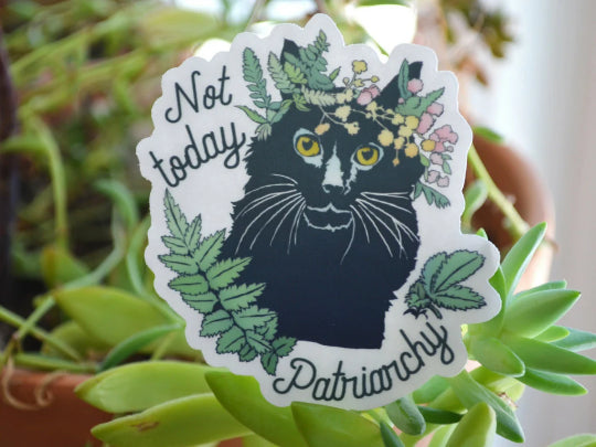 Feminist Stickers - Not Today Patriarchy - Fabulously Feminist - Wild Lark